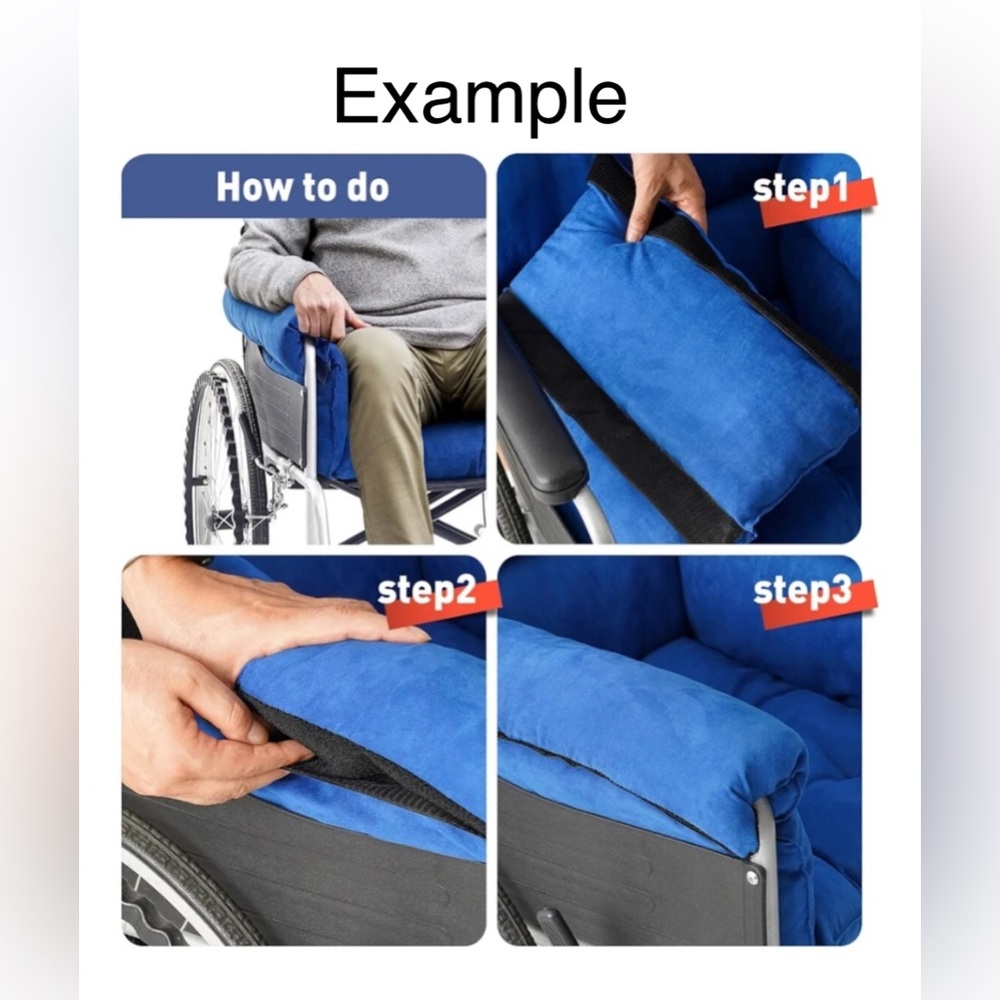 💙 Wheelchair Cushion Set Nwot ❣️Ship Alone❣️ - Picture 6 of 6